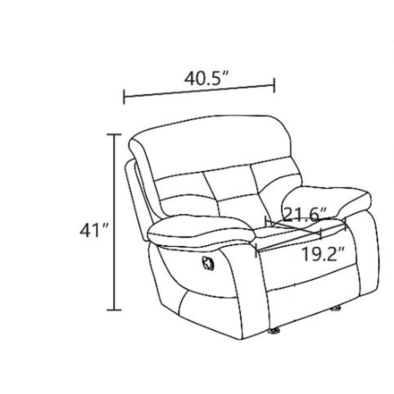 Fauteuil inclinable de salon inclinable Espresso