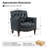 Annja 32" W Tufted Genuine Leather Armchair-80015535
