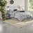 Elegant 7-piece Tufted Bedding Set, Grey Polyester, Sophisticated Style For Comfortable Sleep