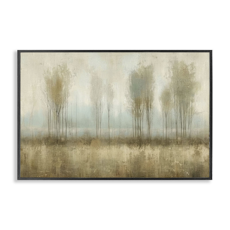  «Mute Forest View», art de la giclée encadrée par LSR Design Studio, H 12 po x l 18 po, Giclée encadrée noir minuit