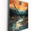 Horloge murale Teal Bold Mountain II - Lakes & Rivers-840656626