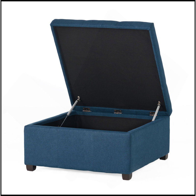 OTTOMAN DE RANGEMENT, Navy Blue
