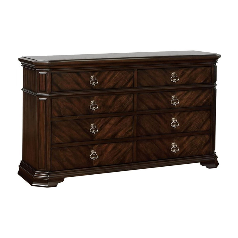 Commode 8 tiroirs l 63,85 po espresso