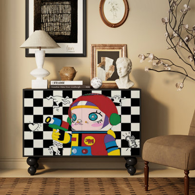 Solid Wood Accent Cabinet