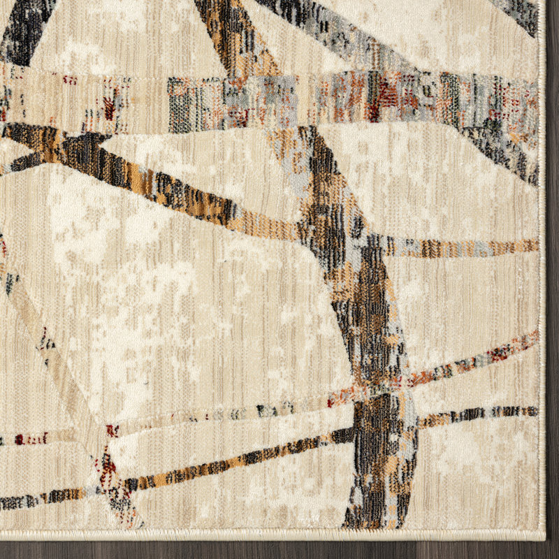 Southwestern Area Rug in Beige, Runner 2'3" x 7'8"