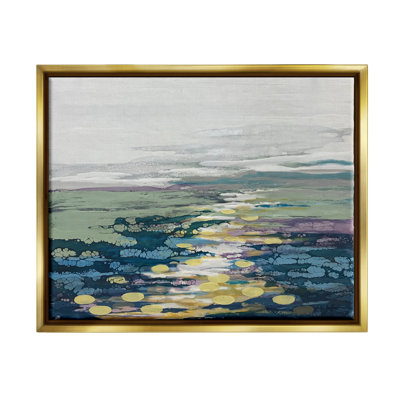 «Vivid Sea Water Ocean Surface Ripples Collage» par Stacy Gresell - impression