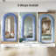 Miroir de plancher en bois manufacturé Jezell-134807596-142387186
