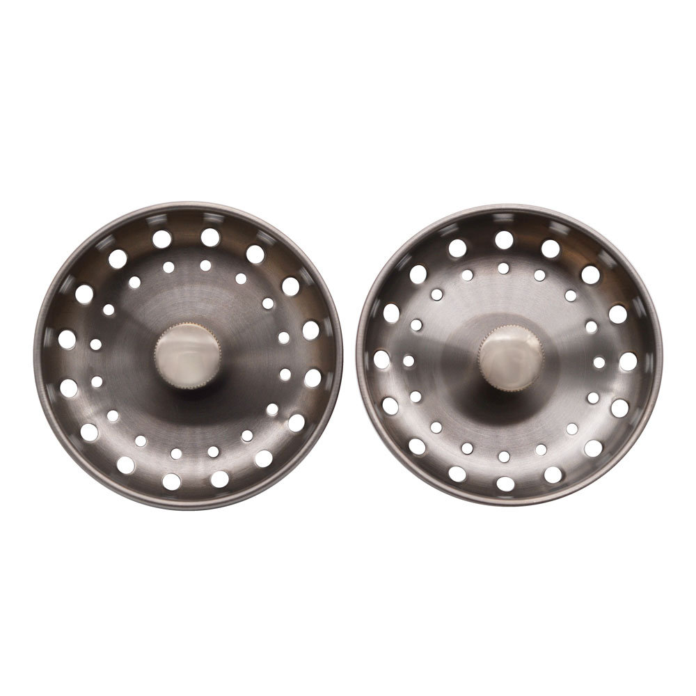 Stainless Steel Post Style Kitchen Sink Basket Drain Strainer (Set of 2) Westbrass 