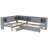 L-Shaped Solid Wood Daybed With Trundle And Storage Drawers-970036578