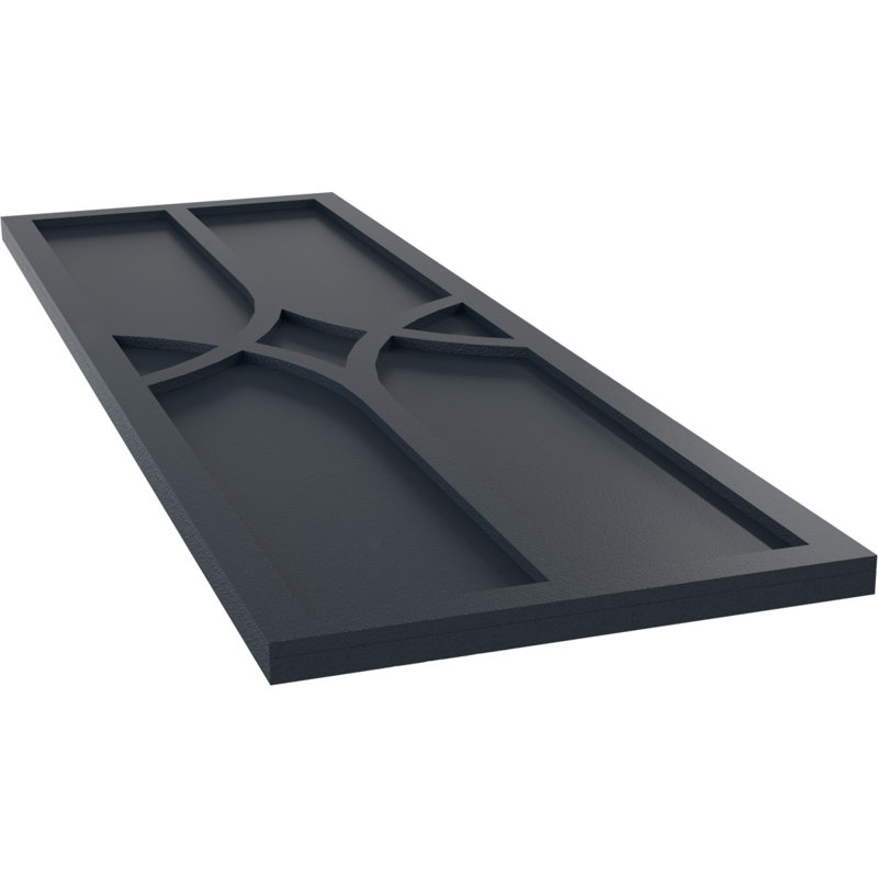 Volets en PVC True Fit, 12", 25", Bleu nuit sans étoile
