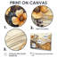 Ingvalson, fleurs d'automne brunes sur glissades sur bois I - Art mural fleurs sauvages-39877993-39877990-39877989