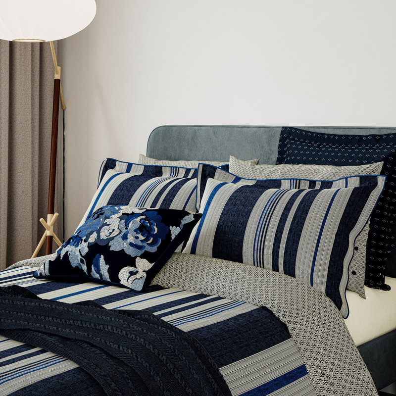 Imara Cotton Duvet Cover Set, Super King Duvet Cover + 2 Pillowcases