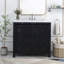 Meuble-lavabo sur pied simple avec plateau 36 po Maitlin