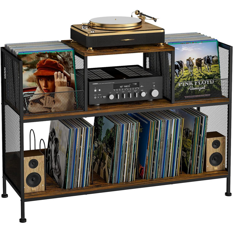 Metal 30.1'' H Media Shelves