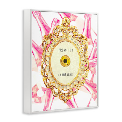 Sonnette champagne avec giclée encadrée, design par Ziwei Li