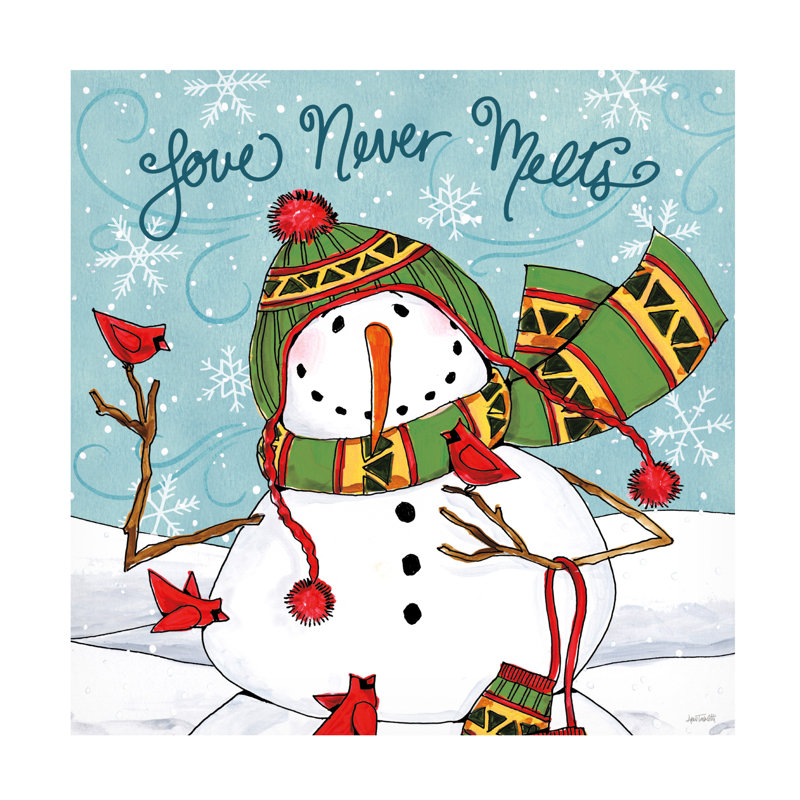 Anne Tavoletti, «Snowplace Like Home V», art sur toile, H 14 po x l 14 po x P 2 po