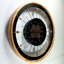 Horloge murale en bois noir The-Gear's