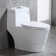 1.28 GPF Elongated ADA Height One Piece Dual-Flush Toilet with Soft-Closing Seat,MAP Flushing 1000G