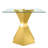 Gerlad Glass Top Metal Base Dining Table-2020304307