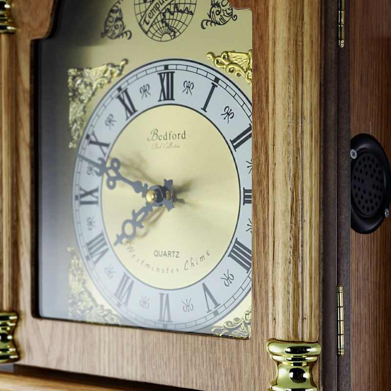 Horloge murale Bedford, Chêne doré