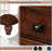 3-Drawer Storage Wood Cabinet, End Table with Pull out Tray