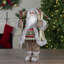 Figurine de père Noël debout 18 "transportant des skis et des cadeaux