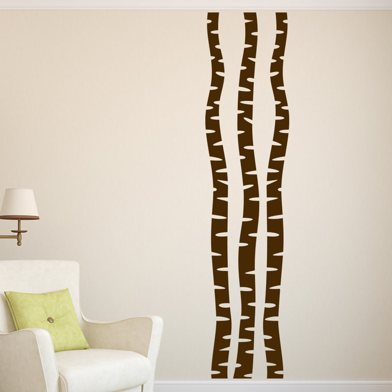 Plants & Flowers Wall Decal, Chocolate Brown