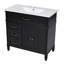 Meuble-lavabo noir avec tiroirs Dancy-1866312384
