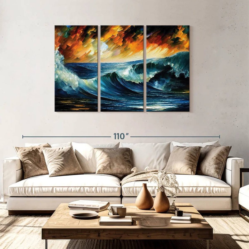 Gillard Wave II, 48" H x 74" W