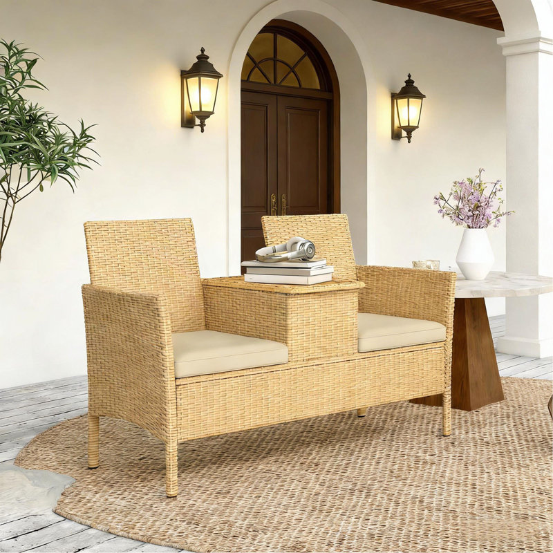 Causeuse de patio, canapé d'extérieur