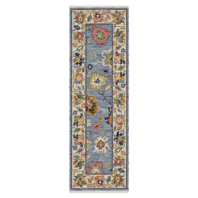 Elleanna Vintage Oriental Blue/ Multi Area Rug
