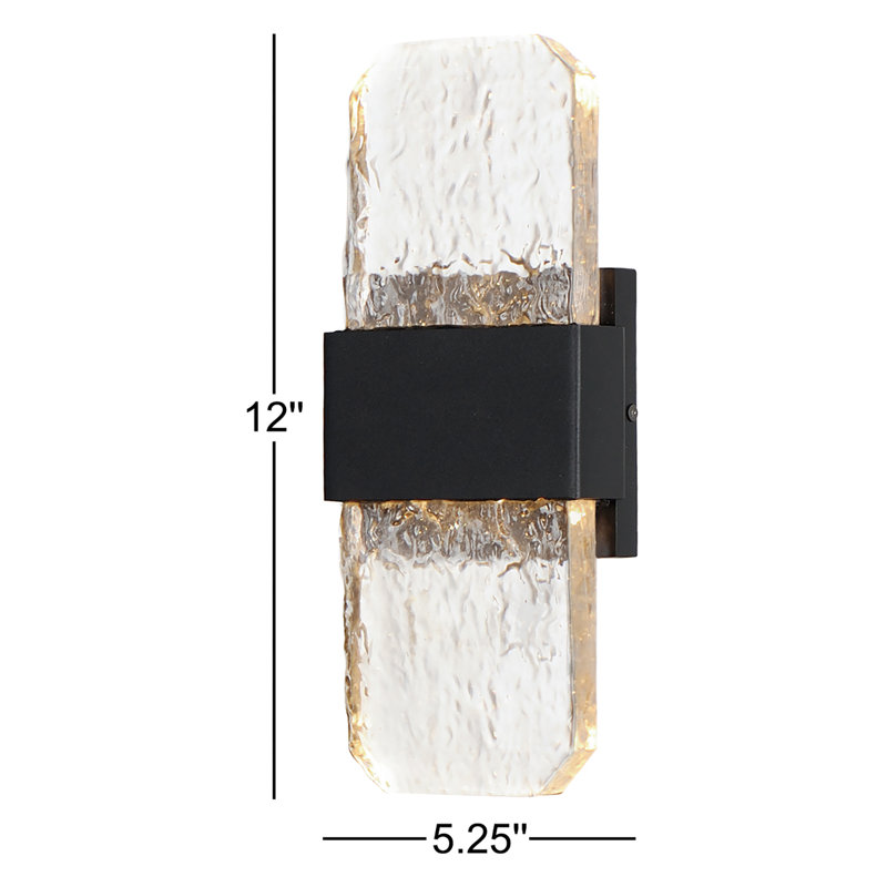 Condesa - Fixation murale pour l'extérieur, H 12 po x l 5,25 po x P 2 po