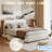 Storage bed with 4 drawers and USB