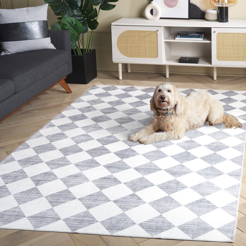 Tapis ivoire / gris Josalina Clara 938, Rectangle de 5 pi x 8 pi
