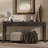 59.84'' Elegant Console Table With Oak Veneer,Light Luxury Entryway Table With 3 Drawers,Farmhouse Sofa Table With Soft-Corner Design,Suitable For Living Room, Foyer And Hallway-1122857899