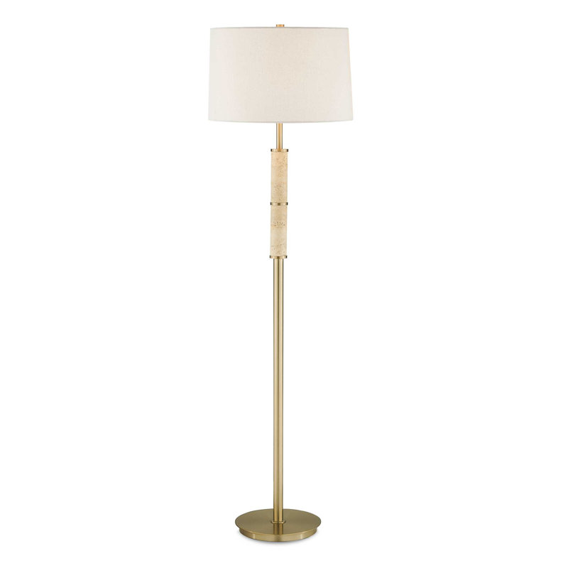 Lampe sur pied en travertin Verlaine