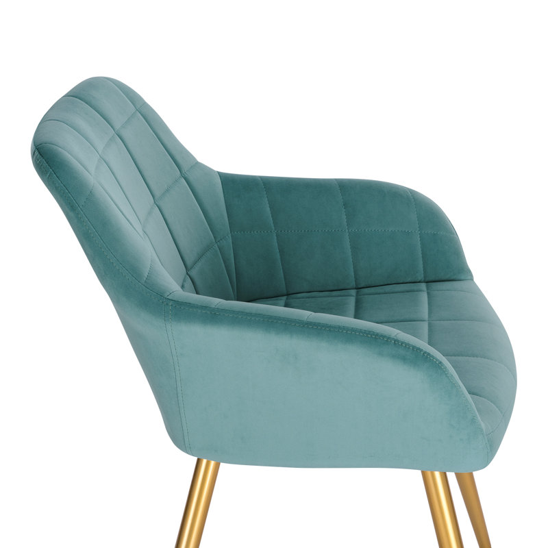 Palumbo Upholstered Dining Chair, Gold, Mint