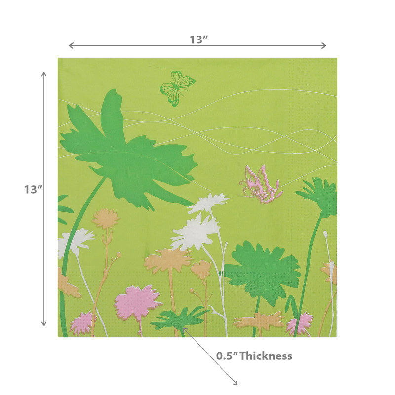 Paper Floral Napkin
