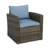Arroya Wicker Outdoor Club Chair Patio 2 Person Seating Group-426223954-426223952