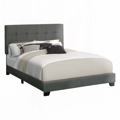 Lit plateforme tapissier Boucle