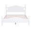 Structure de lit plateforme en bois de style rétro avec support en lattes de bois, aucun sommier requis, assemblage facile-549280841-549280840