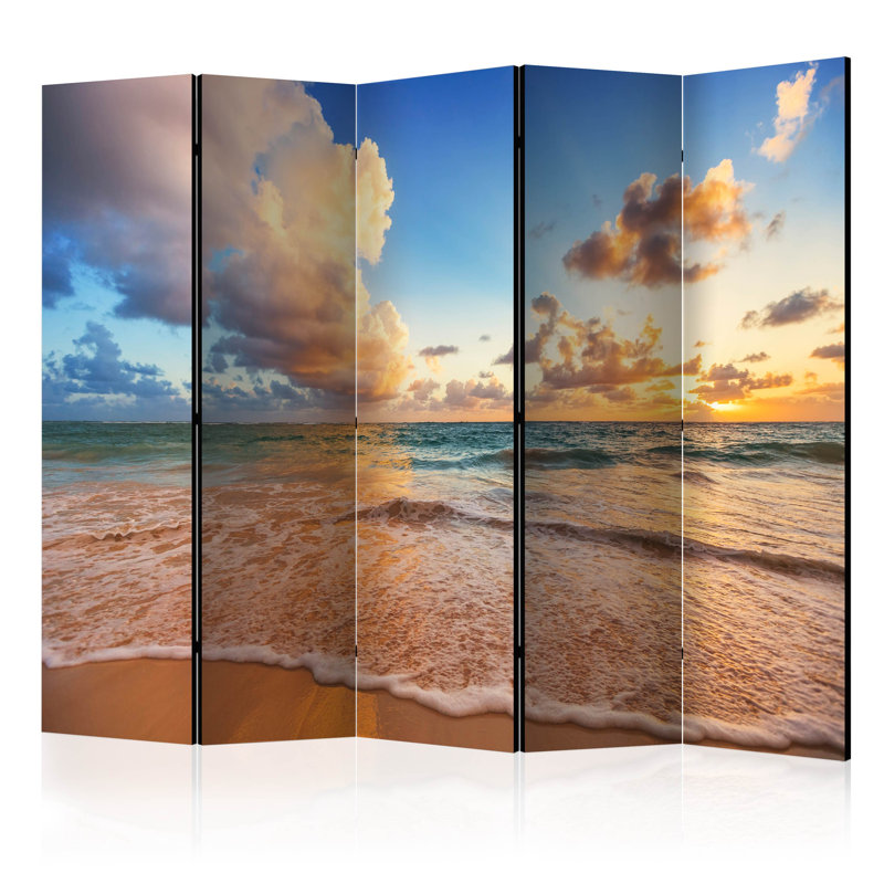 225cm W x 172cm H 5 - Panel  One Sided Room Divider Folding Room Divider