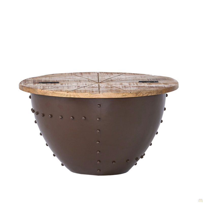 Wooden & Iron Coffee Table