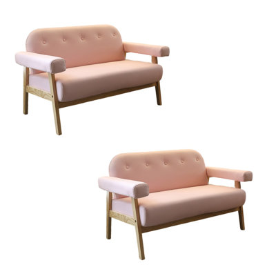 Mayel 51.2'' Faux Leather Settee