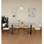 Table de salle à manger rectangulaire en pierre frittée de style simple-1902887522