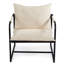 Chaise d'appoint d'extérieur rembourrée en métal Sling-104430807