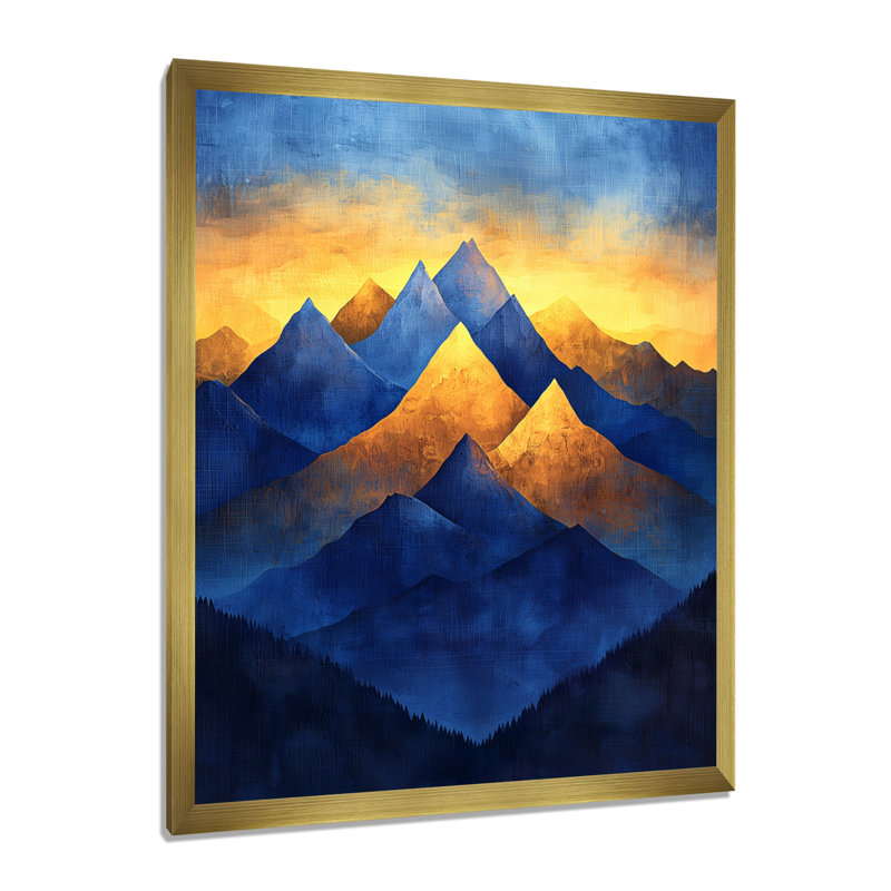 Glendalee - Paysages, art mural, H 40 po x l 30 po, Picture Frame Print, Doré