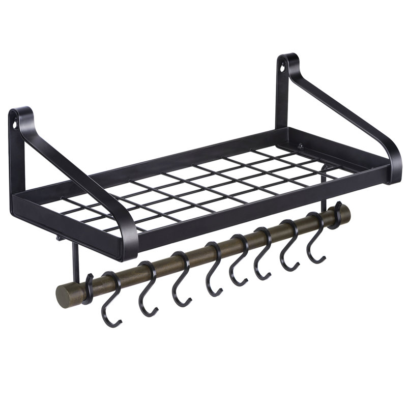 Metal Rectangle Wall Mounted Pot Rack