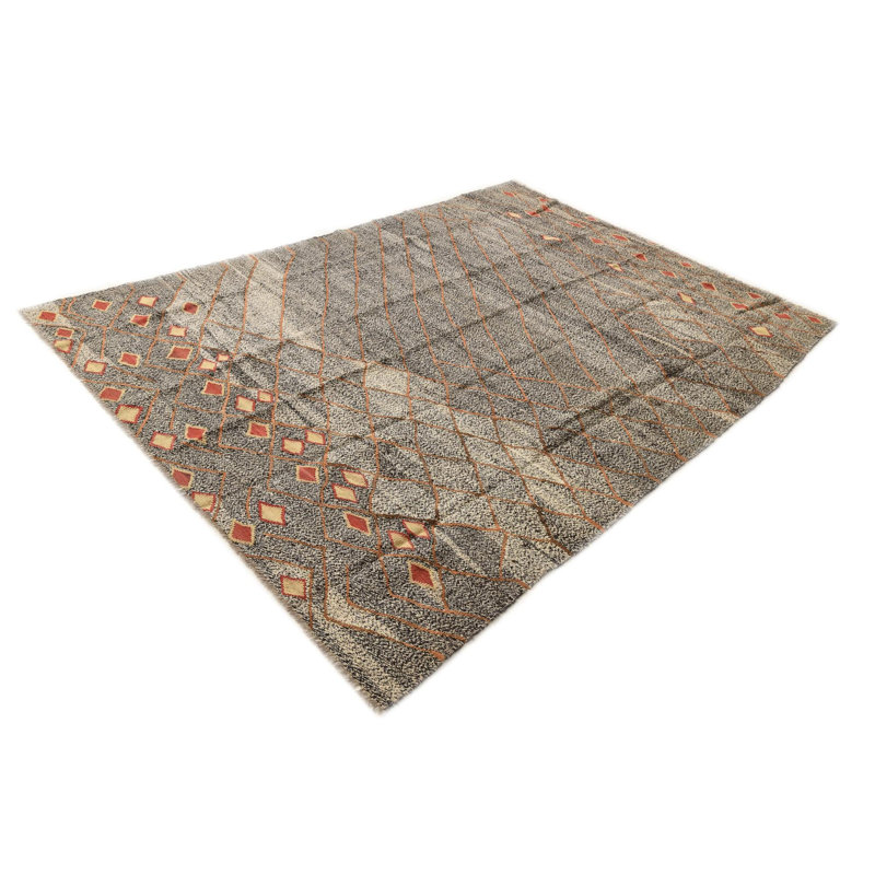 Tapis noir et blanc Ousley