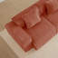 Repose-pieds Harrison - rouge velours
